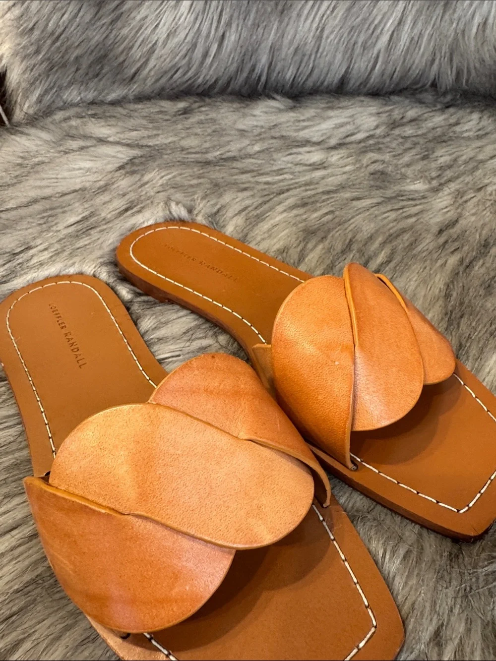 Loeffler Randall cognac leather